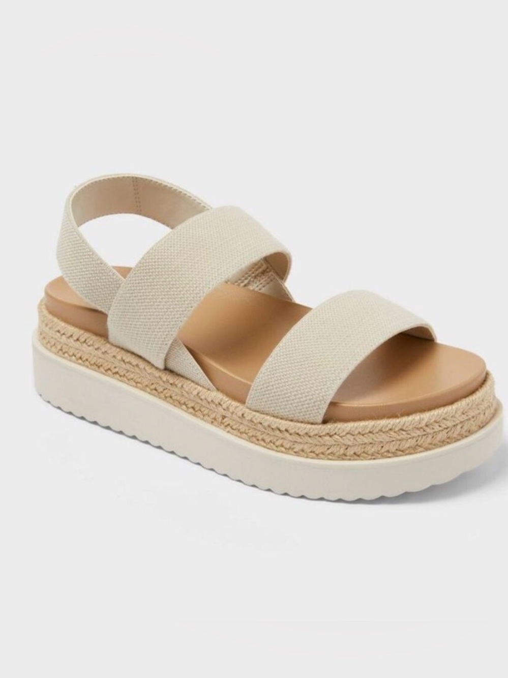 Women's Elliot Sandals with Memory Foam Insole -
Wild Fable™ Off-White 8 NWOT
